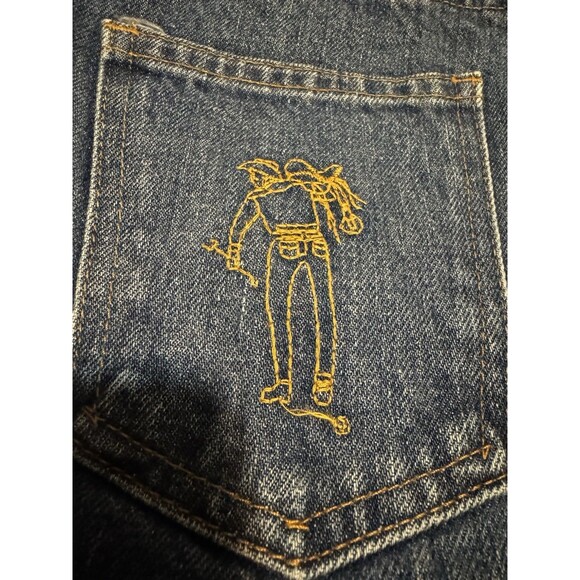 70s white tab Horse Big E Talon High Waist Levi’s  W/white Tab Pearl Button RARE - Picture 14 of 16